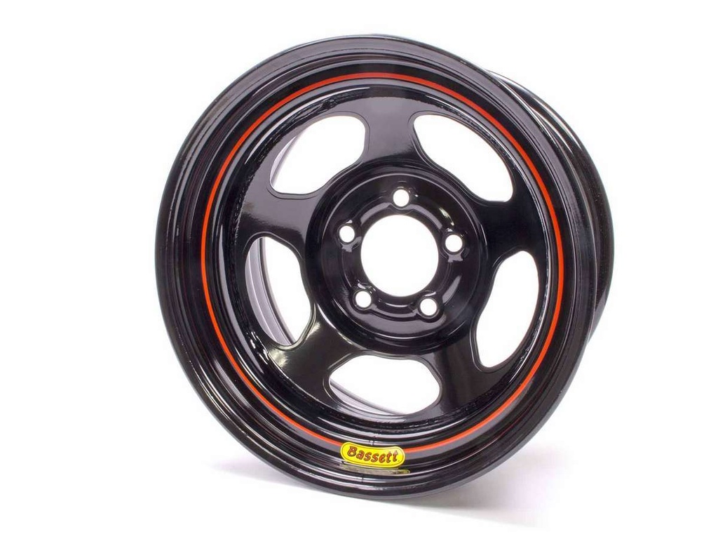 [BAS58R52EB] Bassett - 15x8 5x5 Blk Inertia Armor Edge