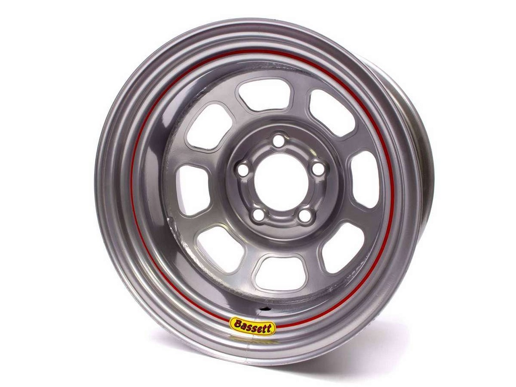[BAS58S55S] Bassett - 15x8 5x5 Silver Spun