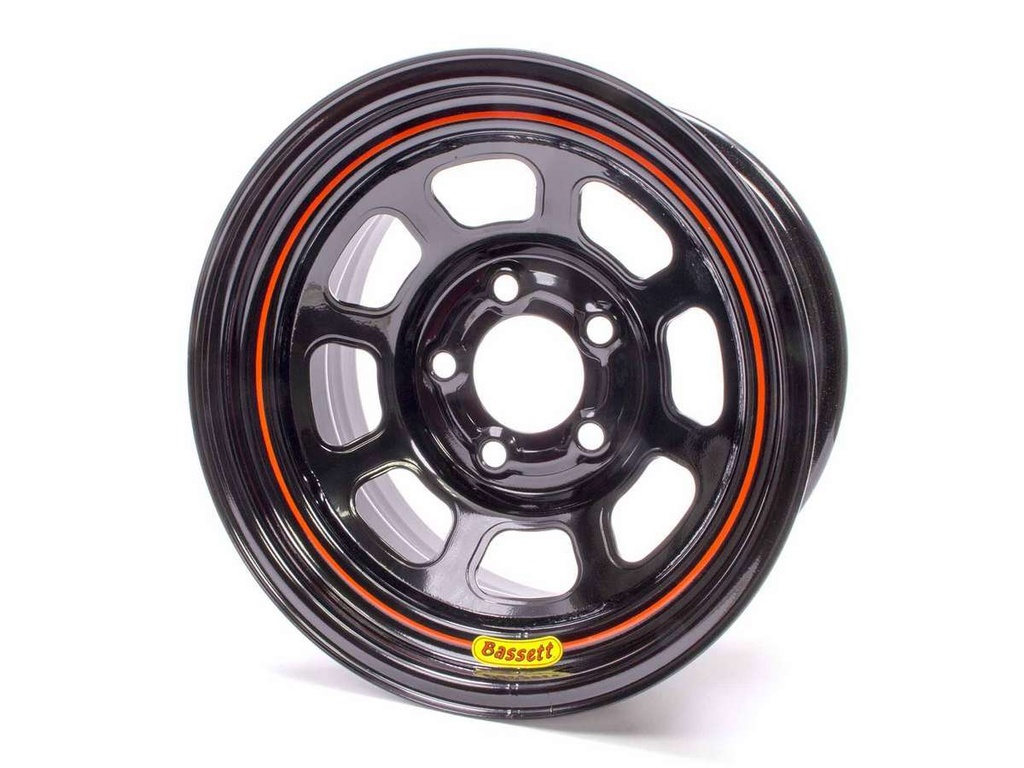 [BAS58SC4] Bassett - 15x8 5x4.75 Black Spun