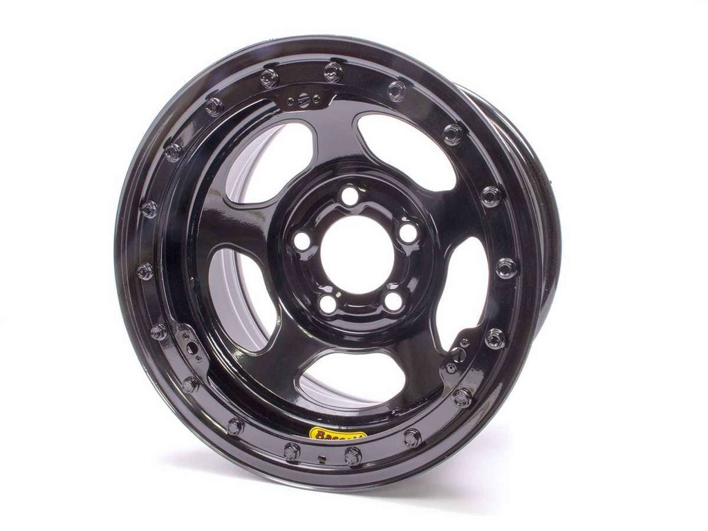 [BAS59A53LK] Bassett - 15 X 8.75 B/L Black 5x5 3in BS Inertia