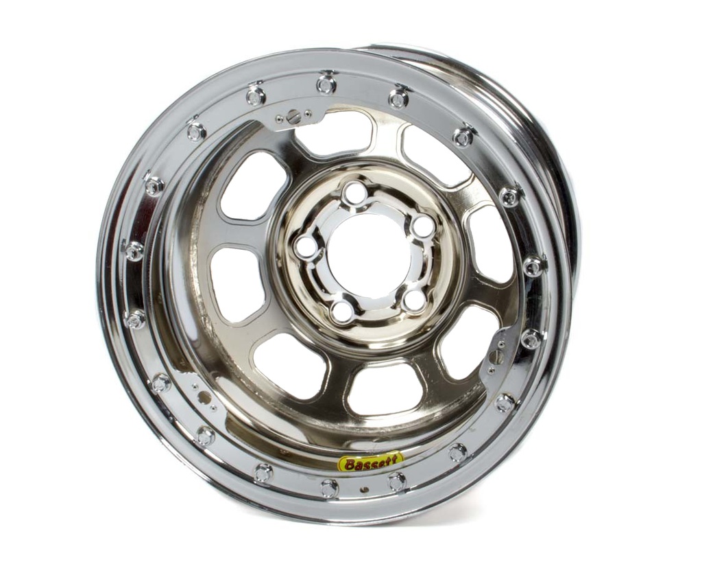 [BAS59D52CLK] Bassett - 15 X 8.75 B/L Chrome 5X5 2In Bs D-Hole