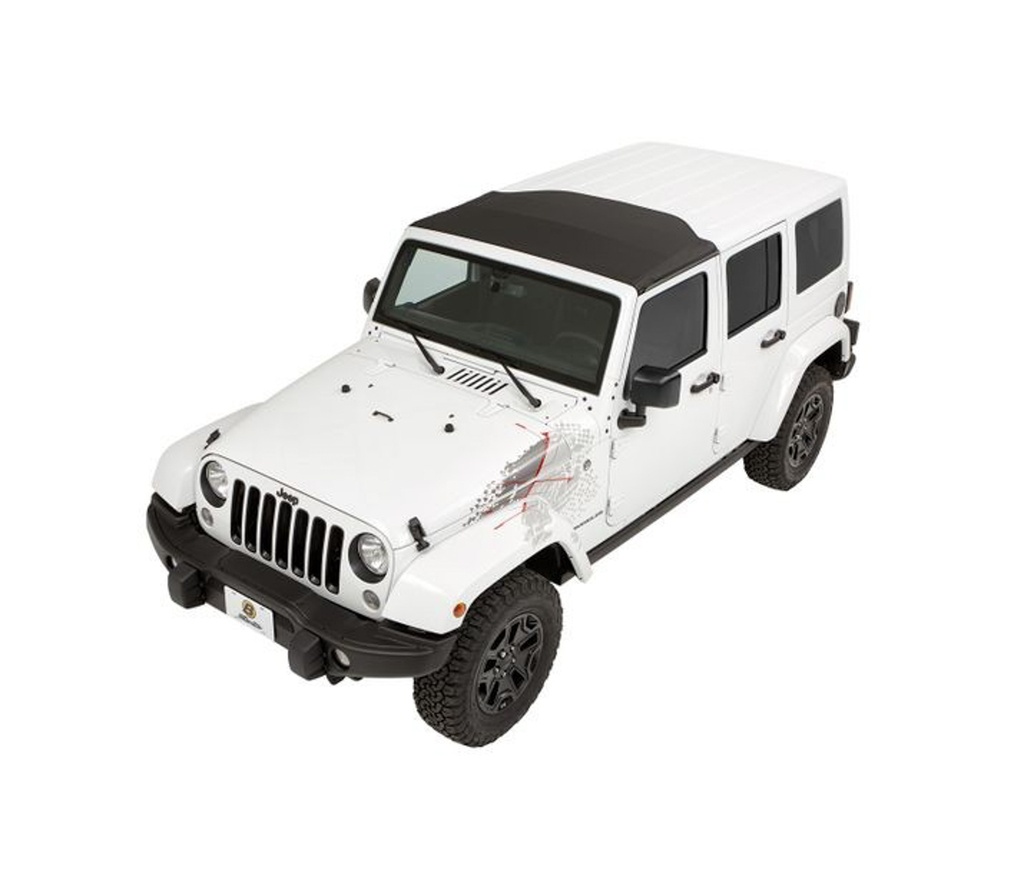 Bestop - Sunrider Hardtop 07-18 Jeep Wrangler Black Twill