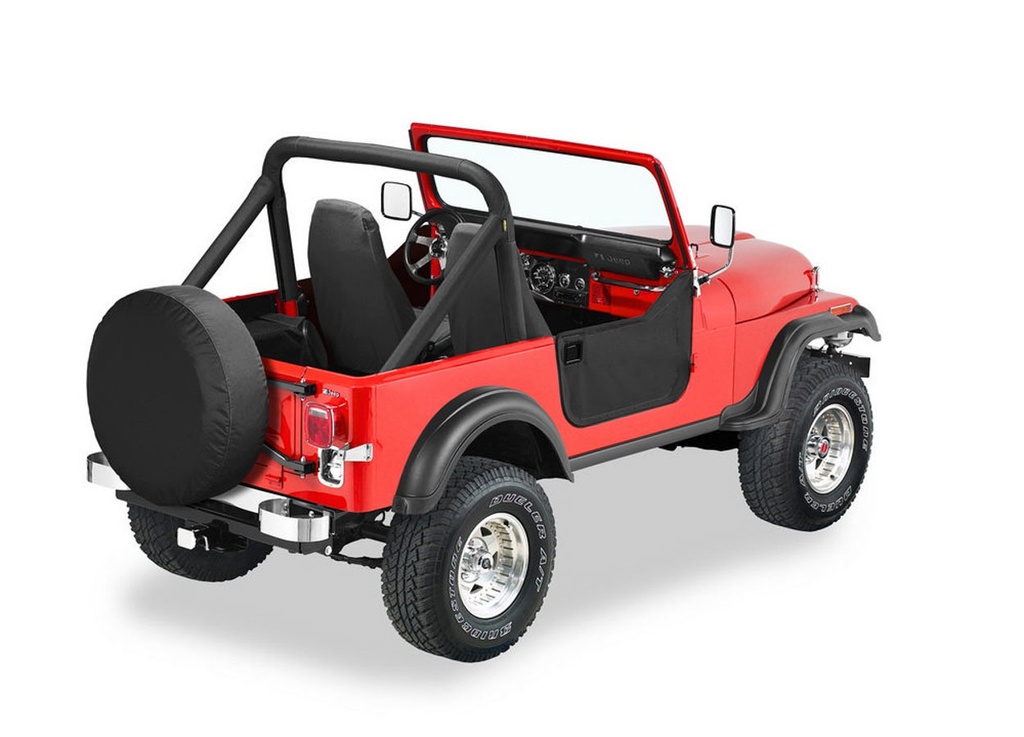 [BES53038-15] Bestop - 80-95 Jeep CJ7 Black Denim Half Doors