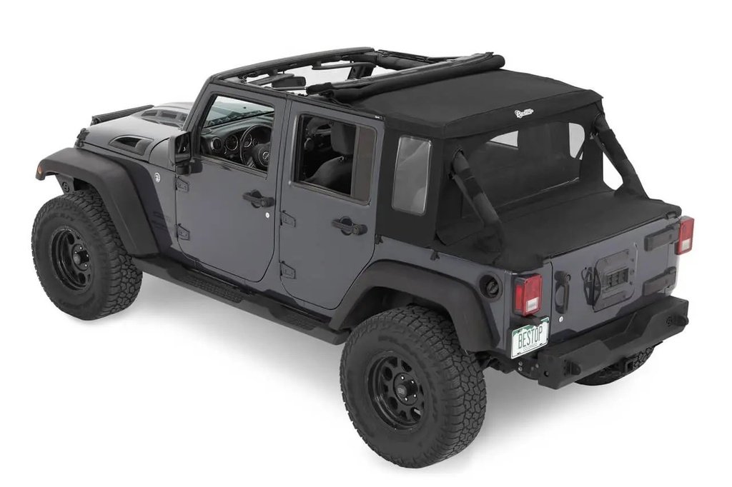 Bestop - 07-18 Jeep Wrangler JK Halftop Soft Top