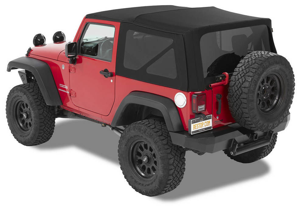 Bestop - Supertop NX Black Twill 07-16 Wrangler JK 2 Door