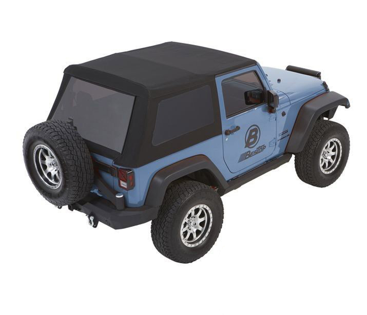 Bestop - Trektop NX Glide Black Twill 07- Wrangler 2Dr