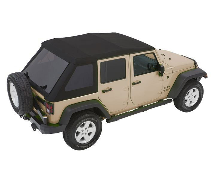 Bestop - Trektop NX Glide Black Twill 07- Wrangler 4Dr