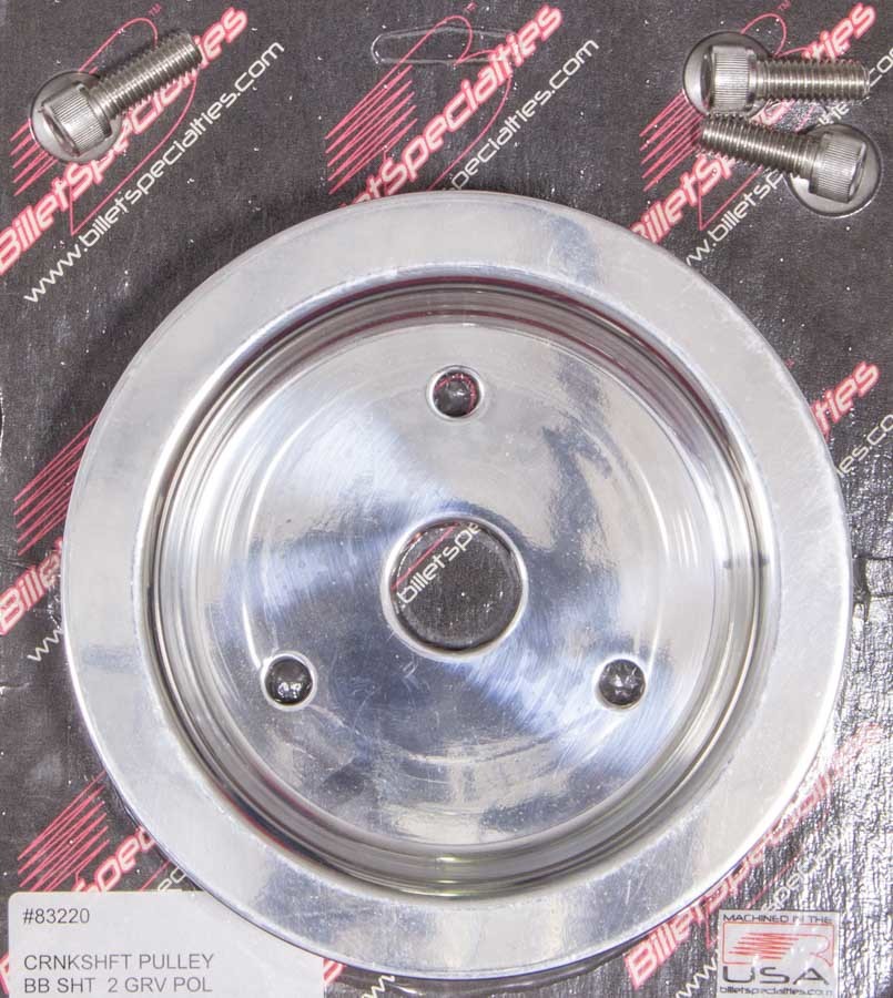 [BSP83220] Bsp - Polished Bbc 2 Groove Lower Pulley