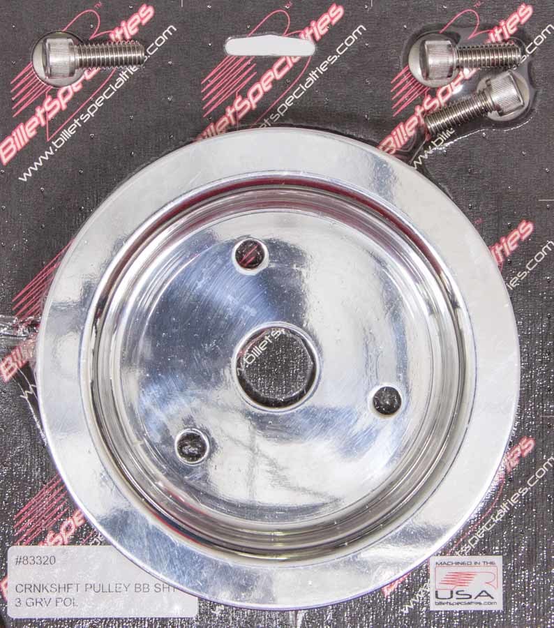 [BSP83320] BSP83320 - Polished Bbc 3 Groove Lower Pulley