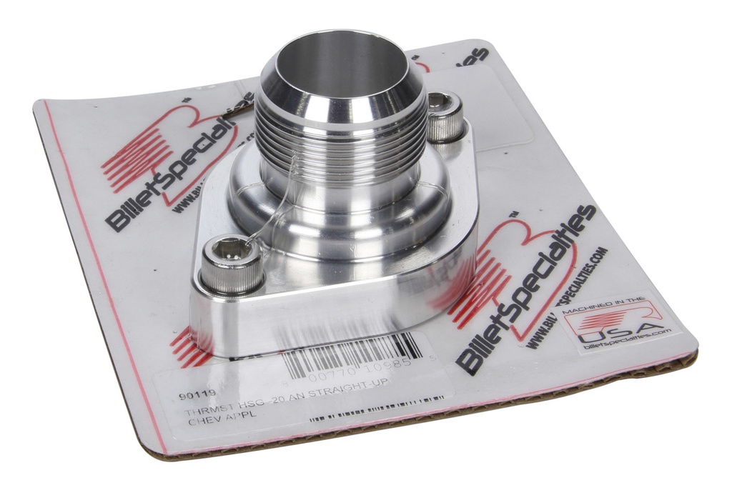 [BSP90119] Billet Specialties - Thermostat Housing -20AN Straight Up Chevy