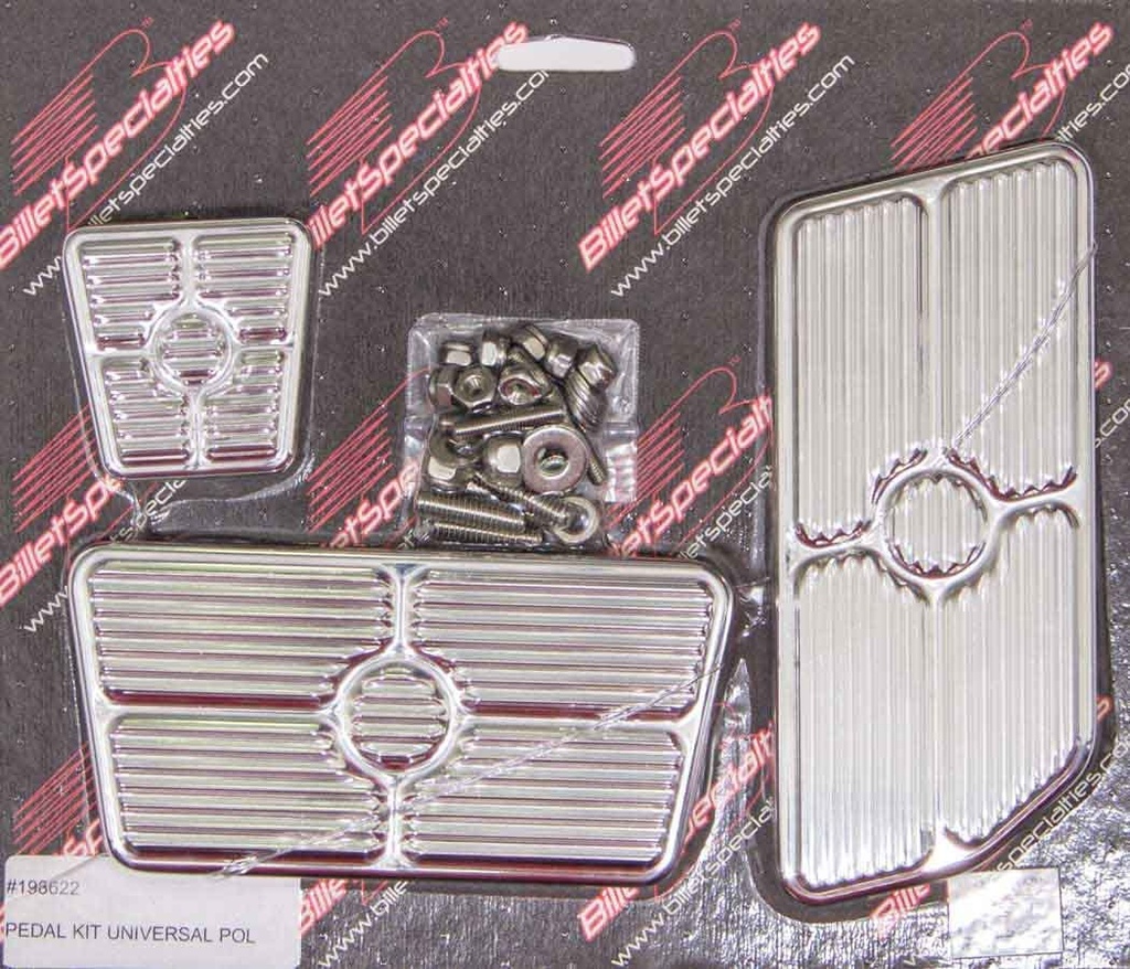 [BSP198622] Bsp - Universal Pedal Kits Grooved Polished