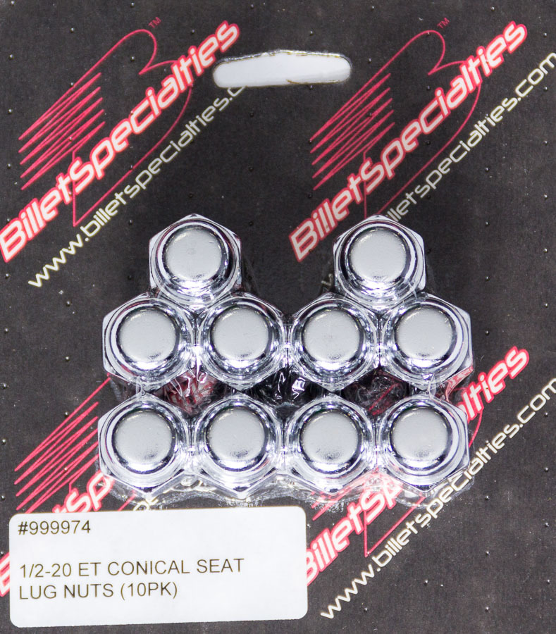 [BSP999974] BSP - 1/2-20 Et Conical Seat Lug Nuts 10 Pack