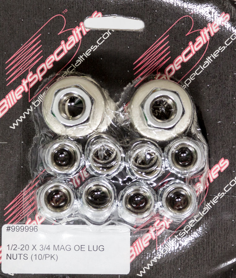 [BSP999996] BSP - 1/2-20 X 3/4 Mag Lug Nuts (10/PK)