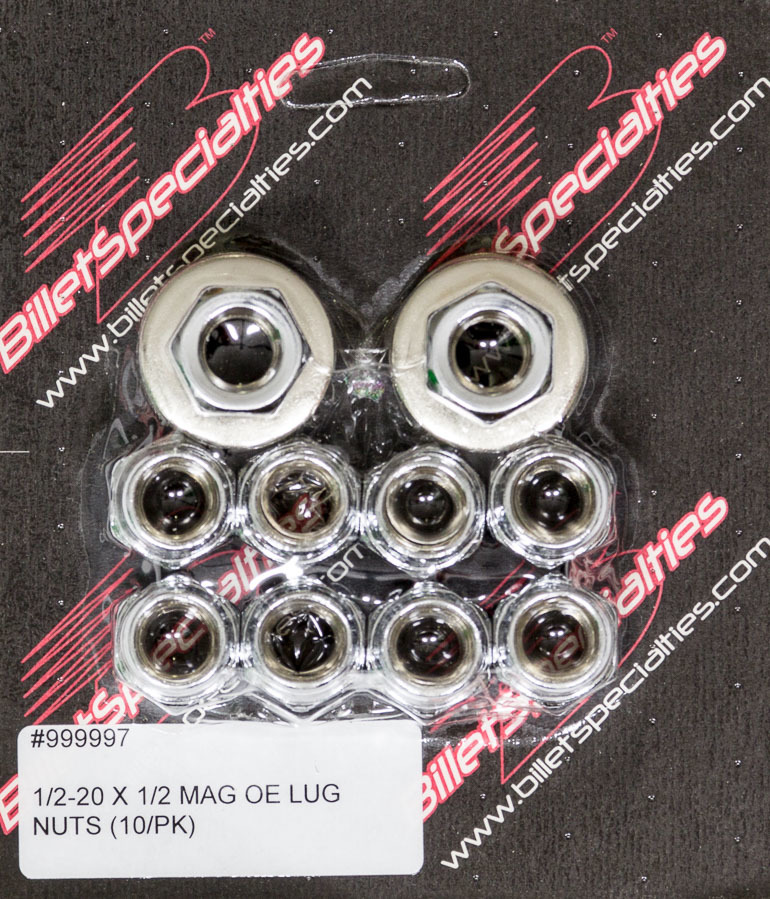 [BSP999997] BSP - 1/2-20 X 1/2 Mag Lug Nuts (10/Pk)