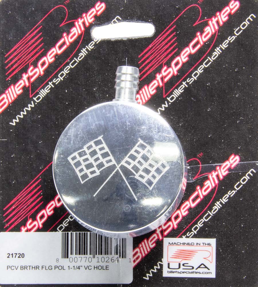 [BSP21720] Bsp - Polished Pcv Breather Cross-Flags Logo