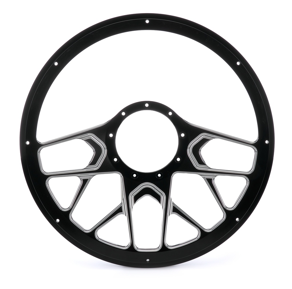 [BSPBC30107] BSP - Steering Wheel 1/2 Wrap 14in Redline Black