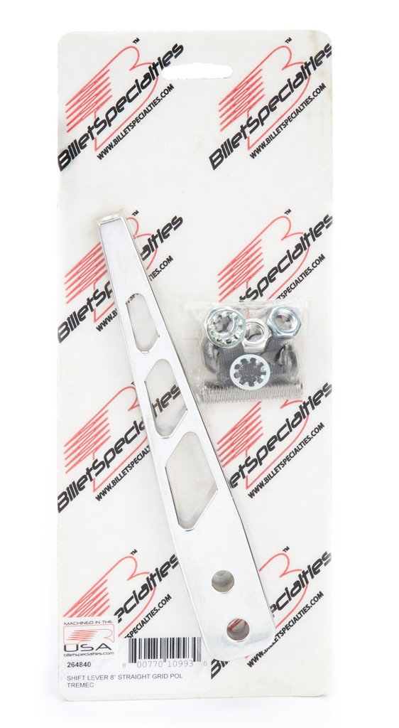 [BSP264840] BSP - Shift Lever 8in Straight Grid Polished Tremec