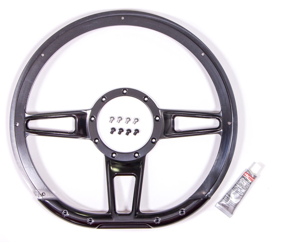 BSP - Steering Wheel Formula D-Shaped 14in Black