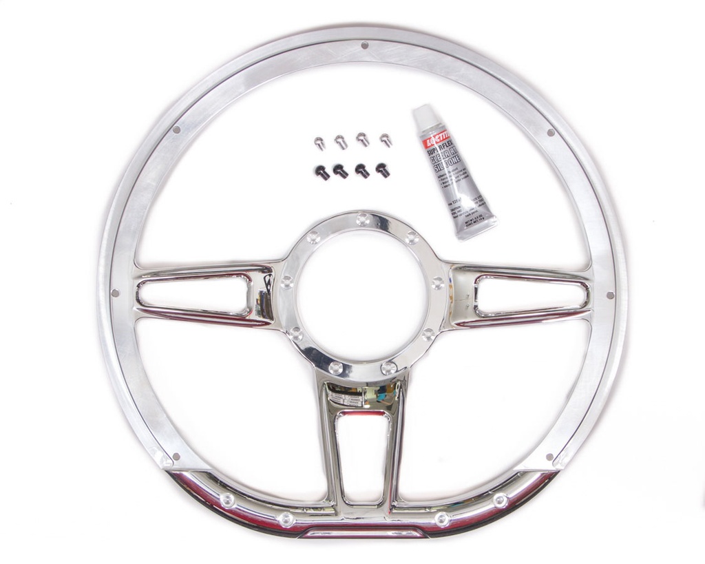 Billet Specialties - Steering Wheel Formula D-Shaped 14in Polished