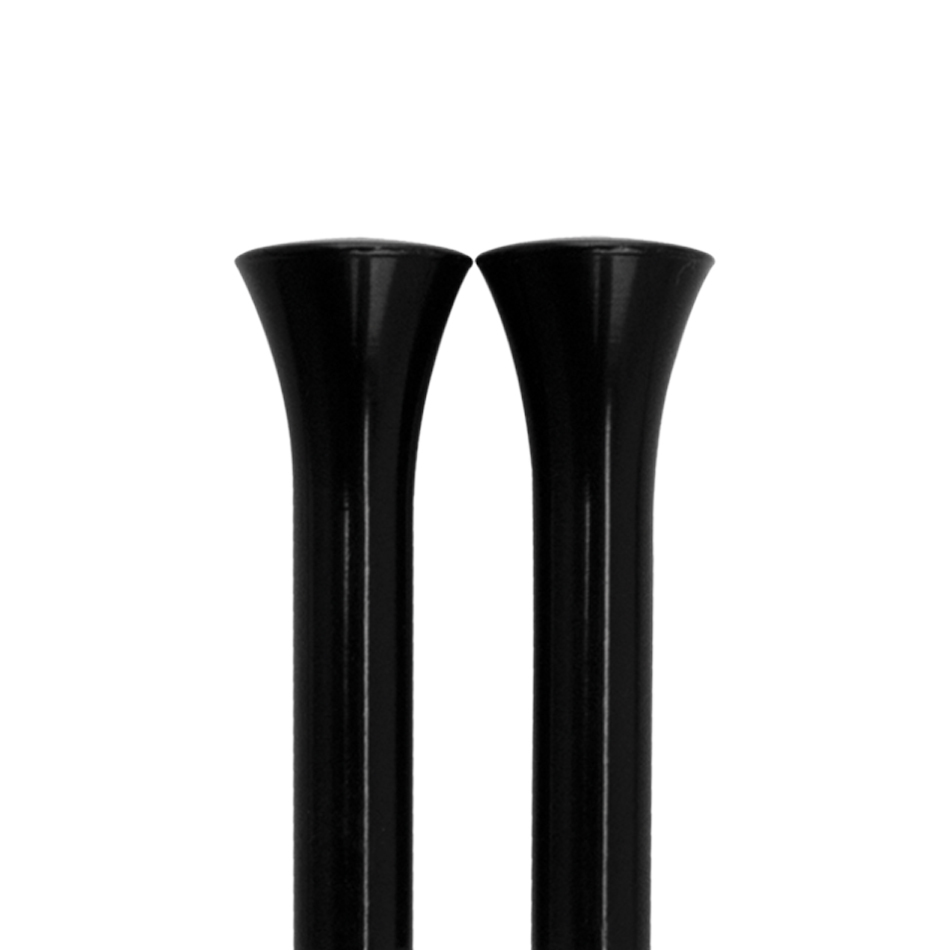 Bsp - Door Lock Knobs Tri-Five Smooth Black Pair
