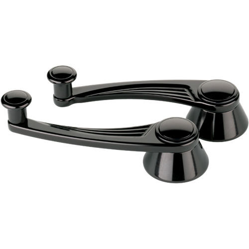 [BSPBLK46525] BSPBLK46525 - Black Window Crank Ball Milled GM/Ford 49-Up