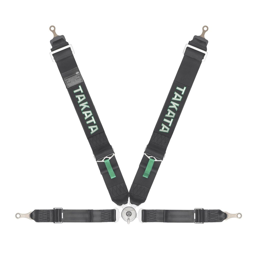 [TAKTR71001-0-29] Takata - Harness Race 4 Pt Bolt- In 3in Shldr 2in Lap Blk
