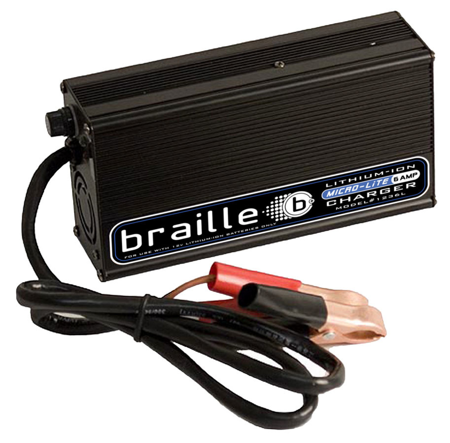 [BRB1236L] Braille Auto Battery - Lithium Battery Charger 6amp Micro-Lite