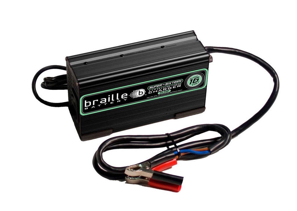 [BRB16325L] Braille Auto Battery - Lithium Battery Charger Micro-Lite 16 Volt 25amp