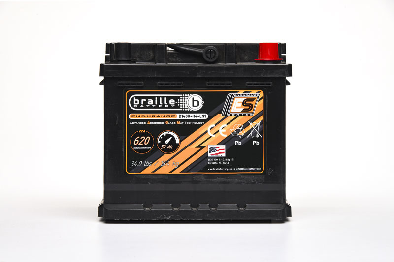 [BRBB140R-H4-LN1] Braille Auto Battery - 140R-H4-LN1 Endurance AGM Battery 620 CCA