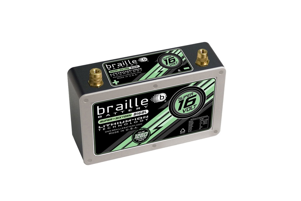 [BRBB168L] Braille Auto Battery - Lithium Ion Super 16 Volt Battery