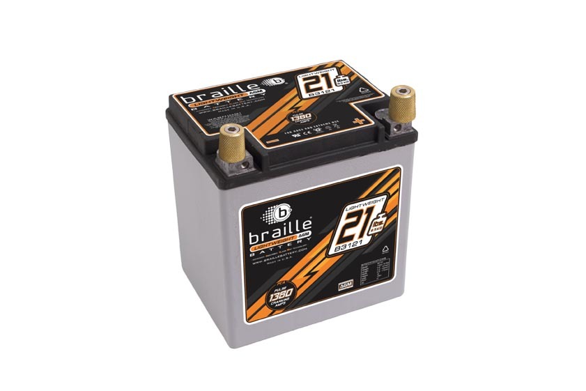 [BRBB3121] Braille Auto Battery - Racing Battery 21lbs 1380 PCA 6.6x5.1x6.8