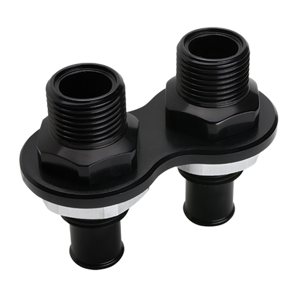 [BSPBLK66825] Billet Specialties - Heat Bulkhead Push On 2-Port Black