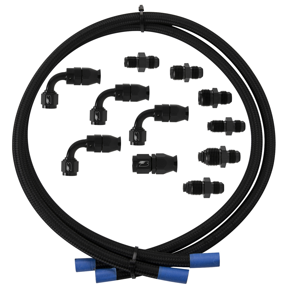 Billet Specialties - Hose Kit Power Steering W/Pump Mount Reservoir
