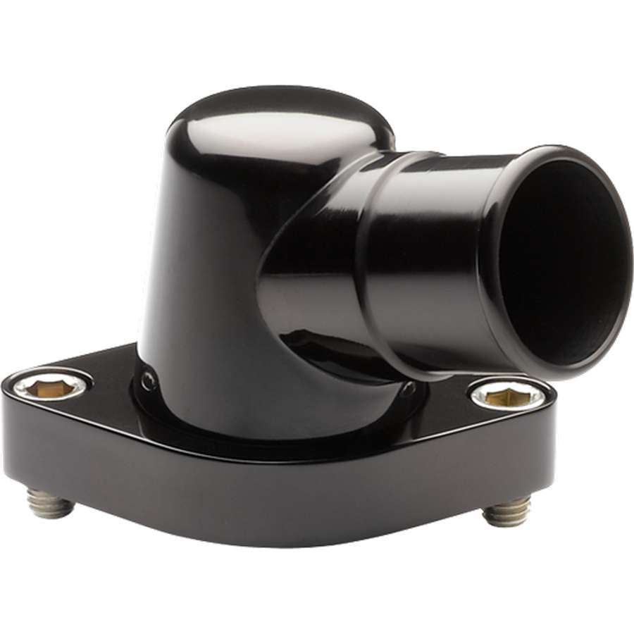 [BSPBLK90320] Billet Specialties - Black Chevy 15 Degree Water Neck