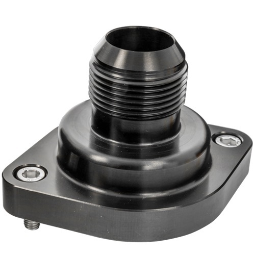 [BSPBLK90900] Billet Specialties - LS Thermostat Housing W/ 16AN Male Nipple Black
