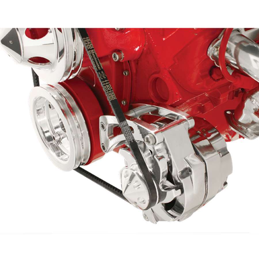 [BSPFM0105PC] Billet Specialties - SBC Alt Bracket SWP Low Mount Drivers Side
