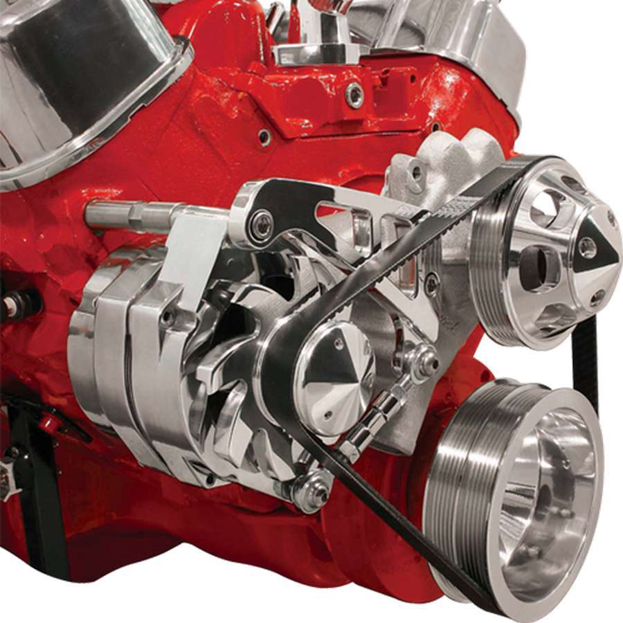[BSPFM0207PC] Billet Specialties - BBC Alt Bracket LWP Mid Mount Passenger Side