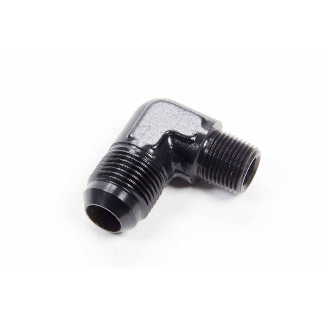 [AERFCM5016] Aeroquip - 90 Deg #10 to 3/8in Alum Adapter Black