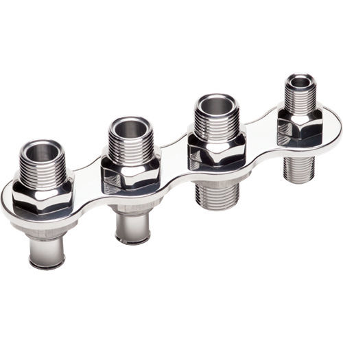 [BSP66935] Billet Specialties - A/C & Heat Bulkhead Inline Push On 4 Port