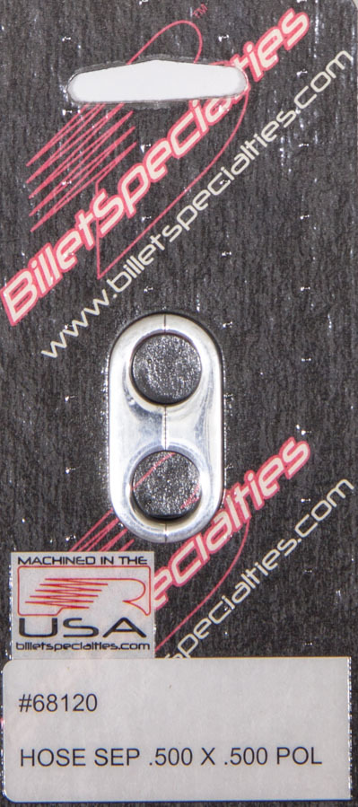 [BSP68120] Billet Specialties - Hose Separator .500X.500 -Polished