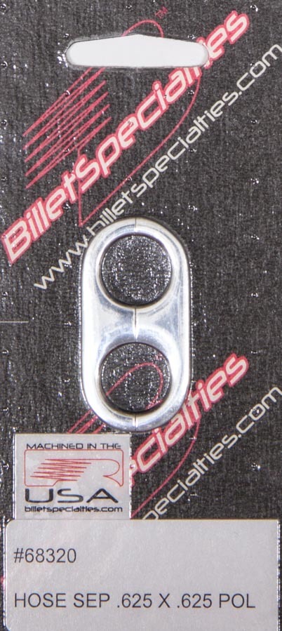 [BSP68320] Billet Specialties - Hose Separator .625x.625 -Polished
