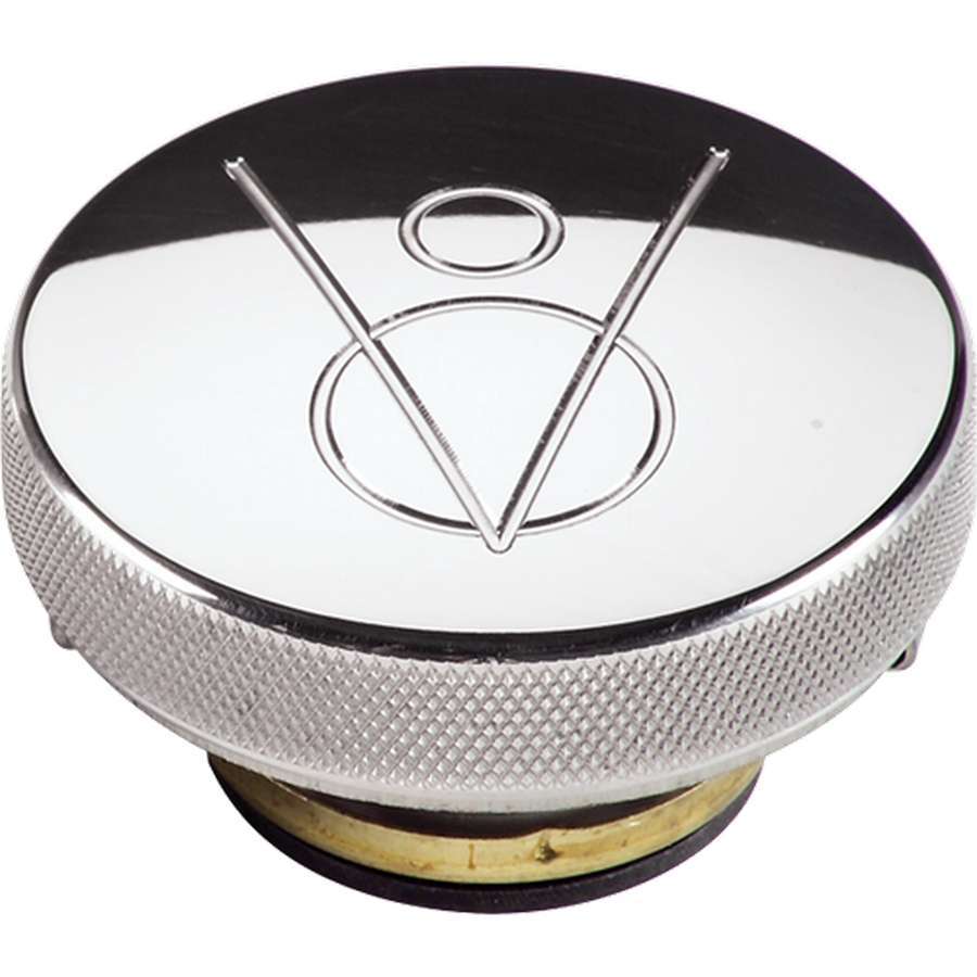 [BSP75420] Billet Specialties - Polished Radiator Cap V8 Logo 16lb.