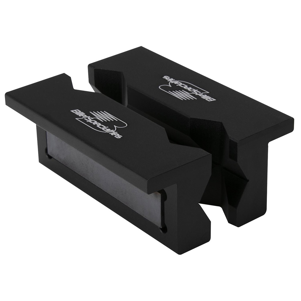 [BSP77906] Billet Specialties - Vise Jaw Inserts Billet Aluminum Black