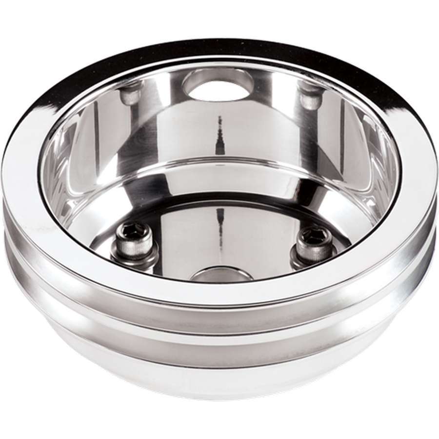 [BSP78220] Billet Specialties - SBC 2 Grv Crank Pulley Lwp Polished