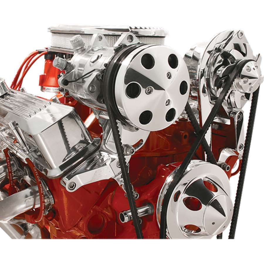 [BSP10221] Billet Specialties - A/C Brkt. SBC Pass. Side Hi Mount