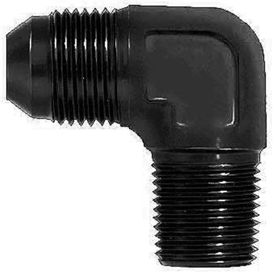 [AERFCM5036] Aeroquip - 90 Deg Alum #8 Flare 1/4 In Black