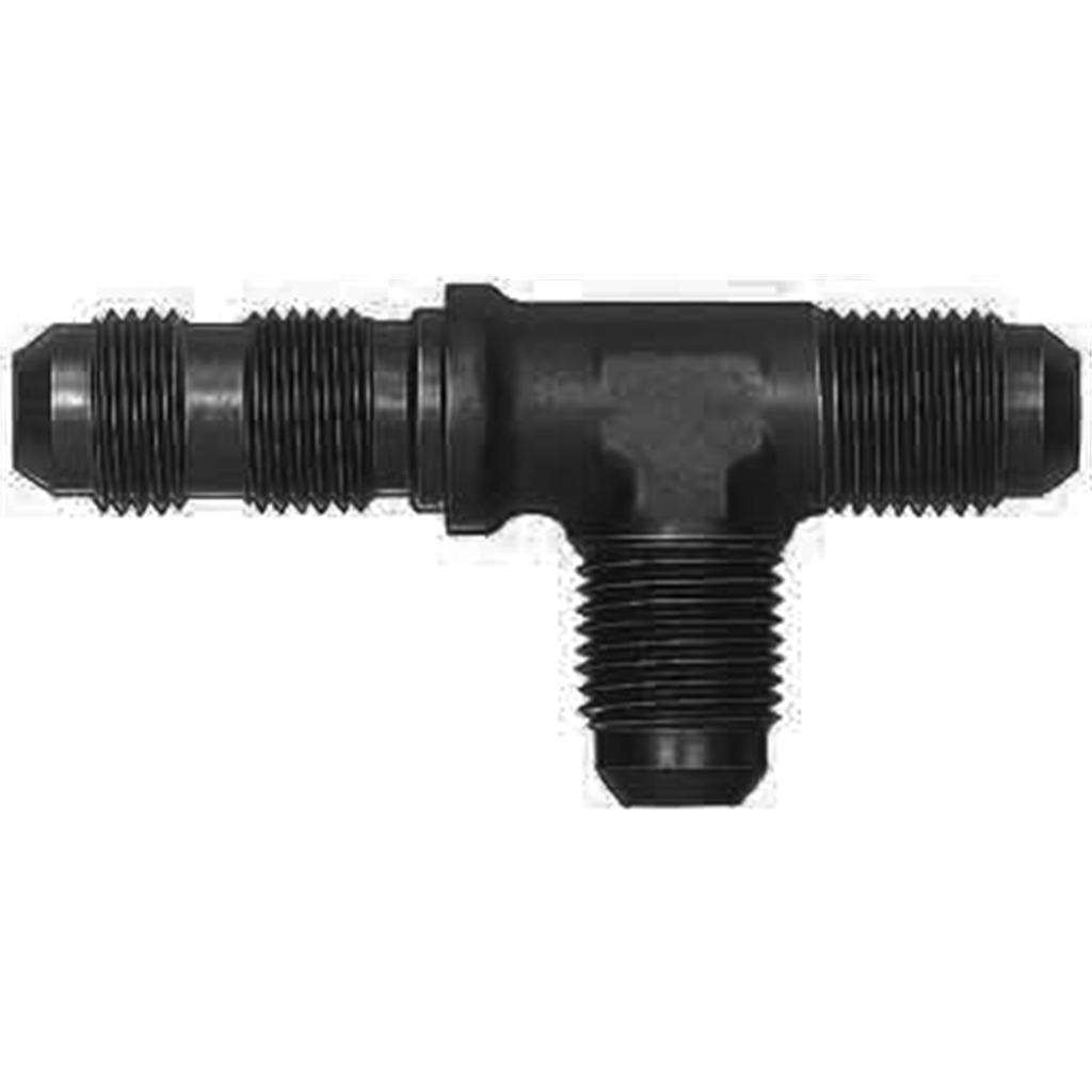 [AERFCM5815] Aeroquip - #3 Alum Bulkhead Run Tee Black