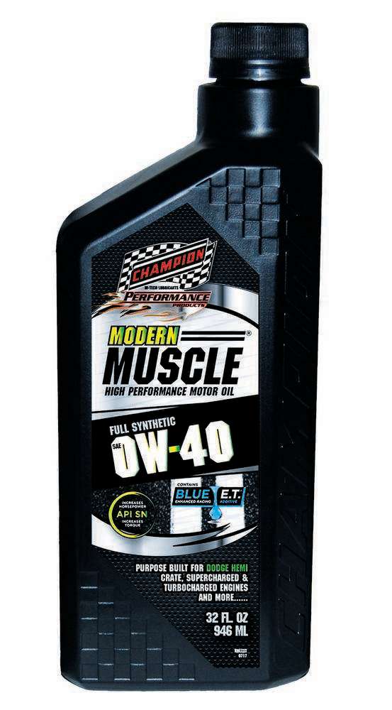 [CHO4402H] Champion Brand - Modern Muscle 0w40 Oil 1 Qt. Full Synthetic