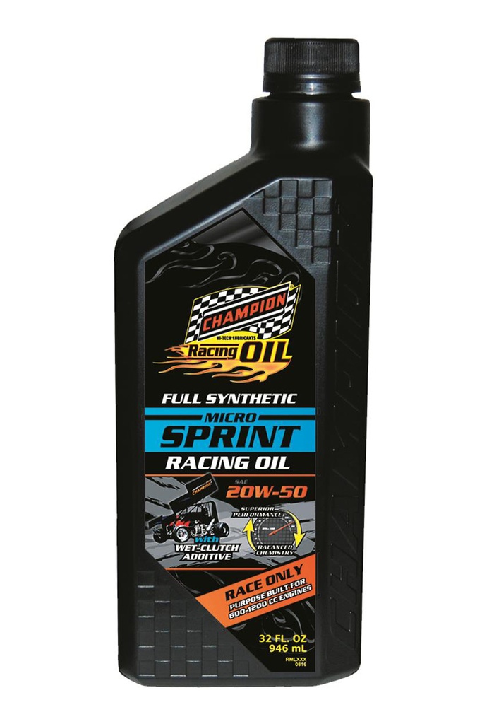 [CHO4446H] Champion Brand - Micro Sprint Oil 20w50 1 Quart