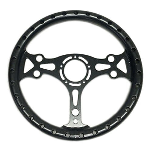 [CCE2741] Chassis Engineering - 13in Black Alum. Dished Steering Wheel